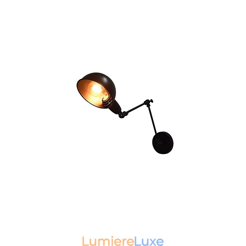 Buzz Lampe murale pliable en fer avec sabre laser noir muet, style européen et américain