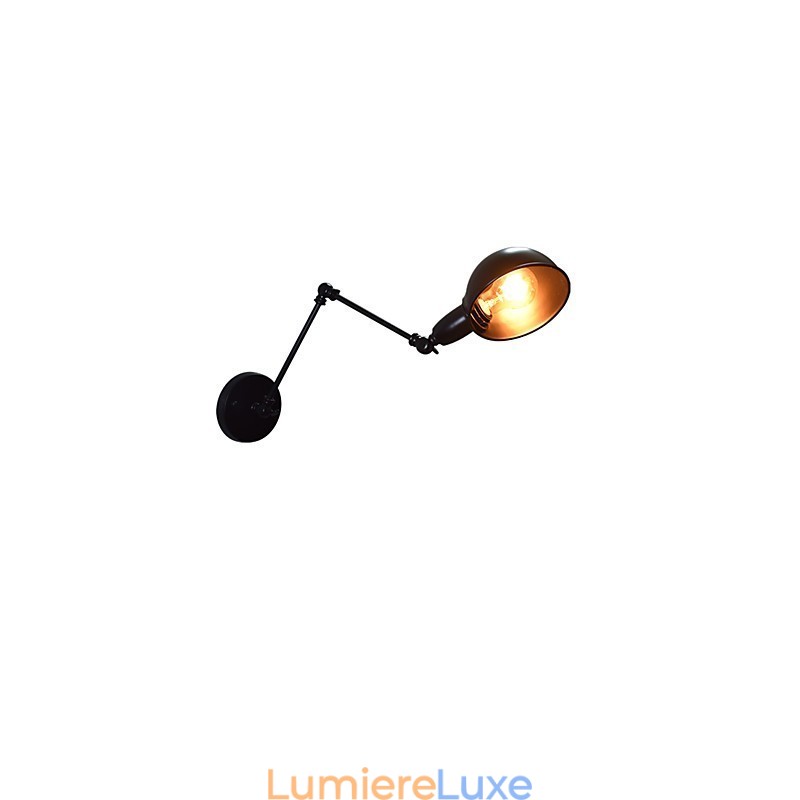 Buzz Lampe murale pliable en fer avec sabre laser noir muet, style européen et américain