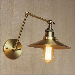 Luminaire d'ambiance à bras pivotant, style rétro et contemporain, galvanisé