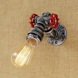 Applique murale style mini avec éclairage d'ambiance et peinture rétro country