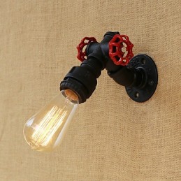 Applique murale style mini avec éclairage d'ambiance et peinture rétro country
