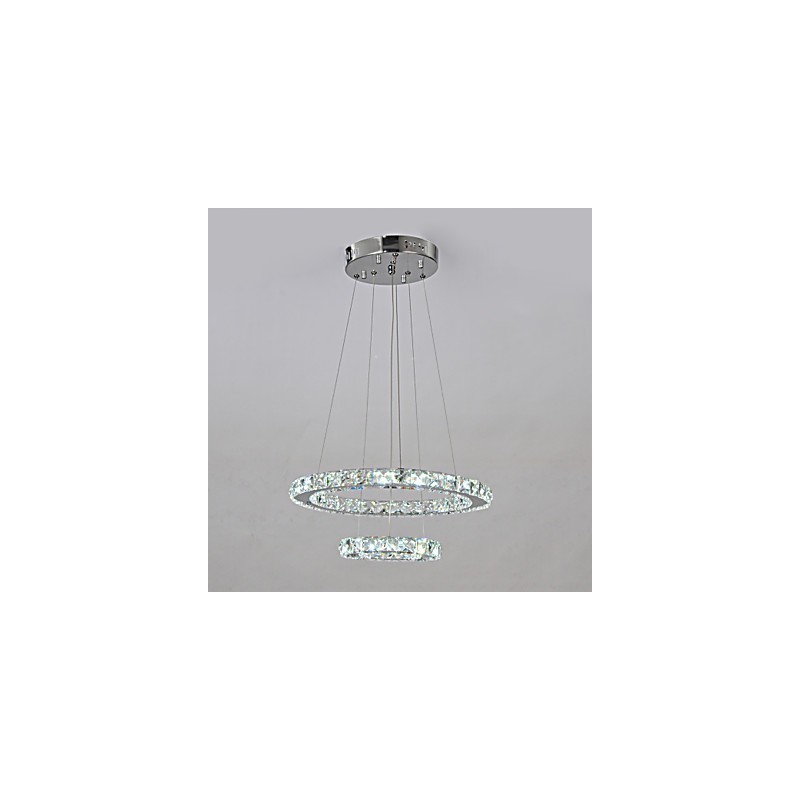 Lustre traditionnel classique en métal chromé