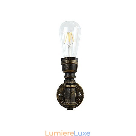 Applique murale en fer forgé, lampe sabre laser noire muette sur le mur Applique murale en fer forgé, lampe sabre laser noire muette sur le mur