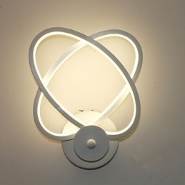 Lampe murale créative en aluminium pour chevet, couloir, bureau
