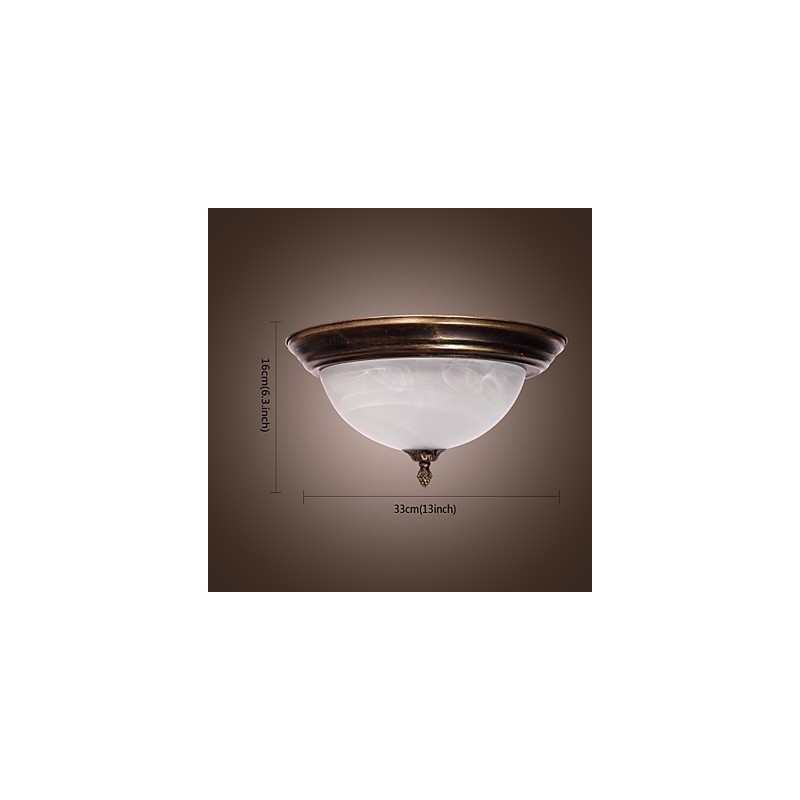 Plafonnier d'inspiration antique avec 2 lumières