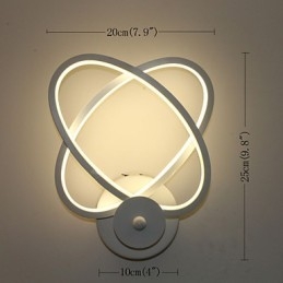Lampe murale créative en aluminium pour chevet, couloir, bureau