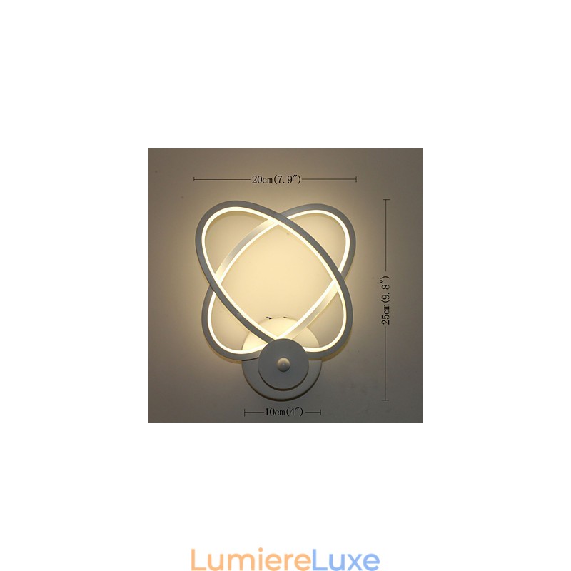 Lampe murale créative en aluminium pour chevet, couloir, bureau