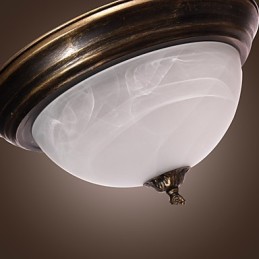 Plafonnier d'inspiration antique avec 2 lumières