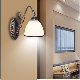 Lampe murale de style européen rétro pour salon, chambre à coucher, porche, balcon, café