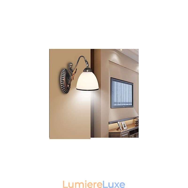 Lampe murale de style européen rétro pour salon, chambre à coucher, porche, balcon, café