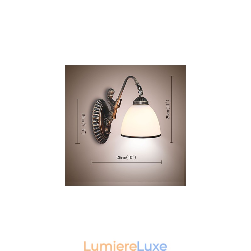 Lampe murale de style européen rétro pour salon, chambre à coucher, porche, balcon, café