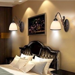 Lampe murale de style européen rétro pour salon, chambre à coucher, porche, balcon, café
