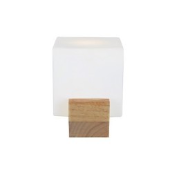 Lampe murale simple, lampe de chevet avec abat-jour en verre et bois massif pour chambre à coucher, commode, salon, chambre de bébé, dortoir universitaire, table basse, bibliothèque