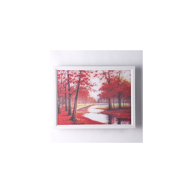 Peinture contemporaine moderne intégrée pour appliques murales à lumière ambiante