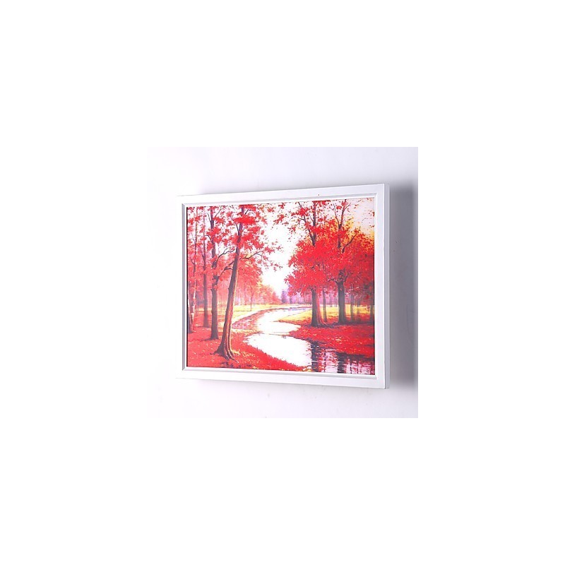 Peinture contemporaine moderne intégrée pour appliques murales à lumière ambiante