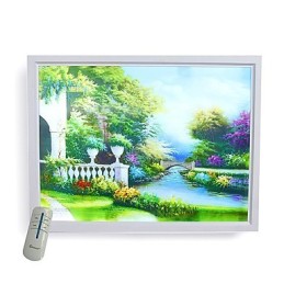 Peinture contemporaine moderne intégrée pour appliques murales à lumière ambiante