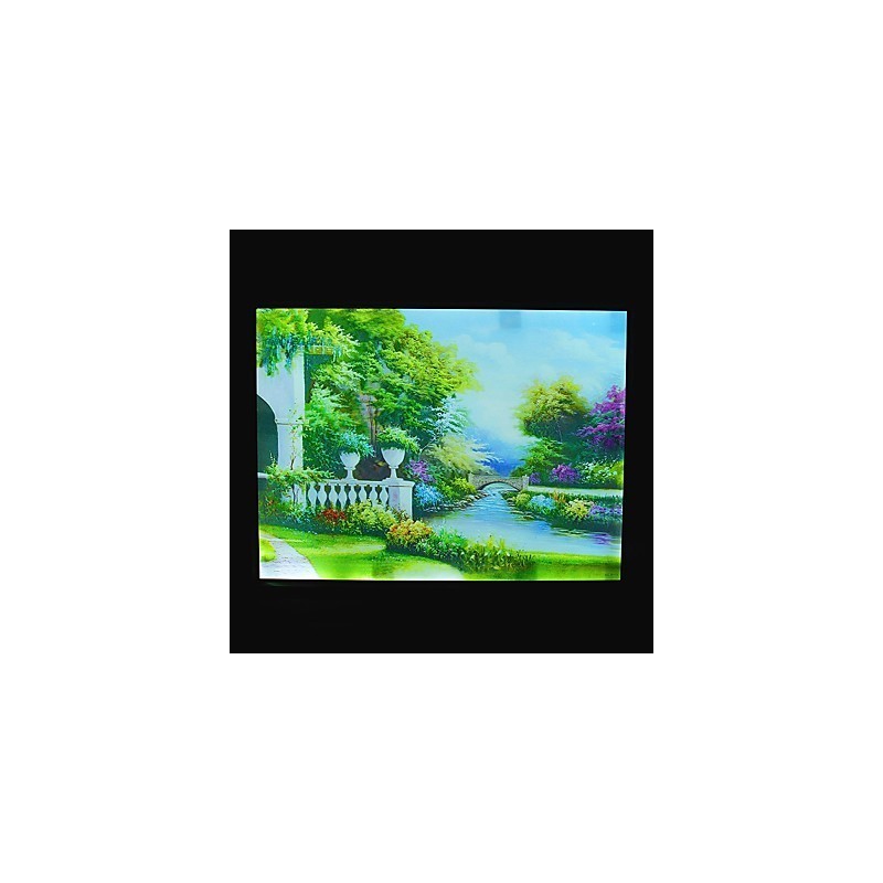 Peinture contemporaine moderne intégrée pour appliques murales à lumière ambiante