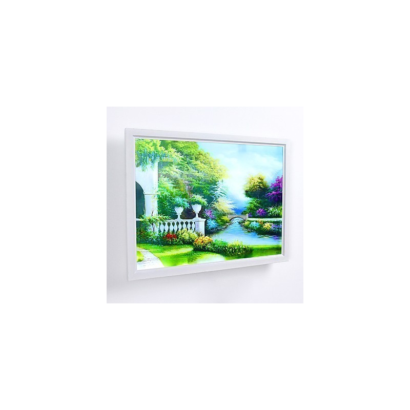 Peinture contemporaine moderne intégrée pour appliques murales à lumière ambiante