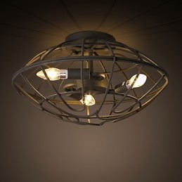 Plafonnier en métal style mini rétro