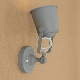 Applique murale en acier peint, style américain, style rétro, style sabre laser, style café noir