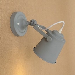 Applique murale en acier peint, style américain, style rétro, style sabre laser, style café noir