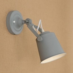 Applique murale en acier peint, style américain, style rétro, style sabre laser, style café noir