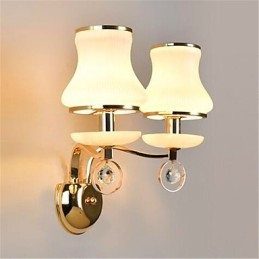 Applique murale moderne et contemporaine en cristal de style mini, protection des yeux, effet électrolytique