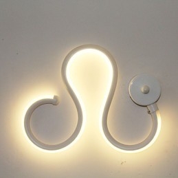 Lampe minimaliste moderne en aluminium pour chambre à coucher, lampe de chevet, décoration de couloir, éclairage créatif pour salon