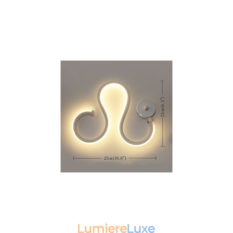 Lampe minimaliste moderne en aluminium pour chambre à coucher, lampe de chevet, décoration de couloir, éclairage créatif pour salon
