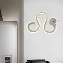 Lampe minimaliste moderne en aluminium pour chambre à coucher, lampe de chevet, décoration de couloir, éclairage créatif pour salon