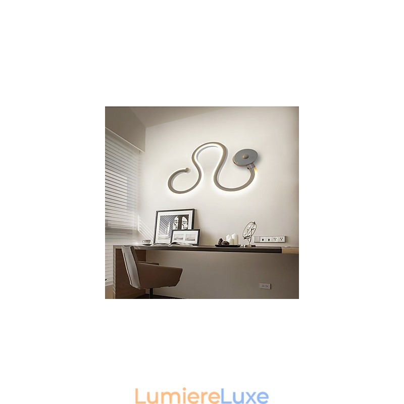 Lampe minimaliste moderne en aluminium pour chambre à coucher, lampe de chevet, décoration de couloir, éclairage créatif pour salon
