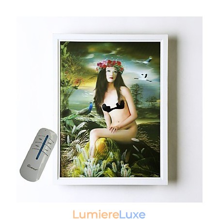 Peinture contemporaine moderne intégrée pour appliques murales à lumière ambiante Peinture contemporaine moderne intégrée pour appliques murales à lumière ambiante