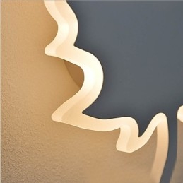 Peinture contemporaine moderne intégrée pour appliques murales à lumière ambiante