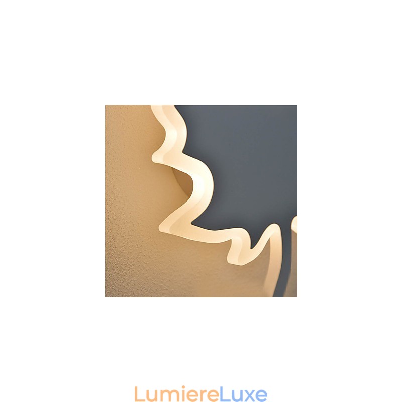 Peinture contemporaine moderne intégrée pour appliques murales à lumière ambiante