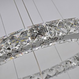 Lustre traditionnel classique en métal chromé