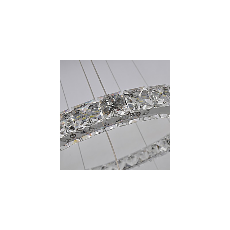 Lustre traditionnel classique en métal chromé