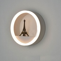 Peinture contemporaine moderne intégrée pour appliques murales à lumière ambiante
