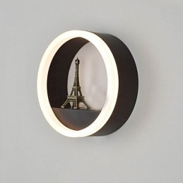 Peinture contemporaine moderne intégrée pour appliques murales à lumière ambiante