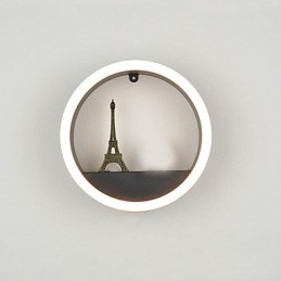 Peinture contemporaine moderne intégrée pour appliques murales à lumière ambiante
