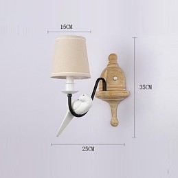 Applique murale rustique simple et vintage avec lumière ambiante