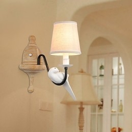 Applique murale rustique simple et vintage avec lumière ambiante