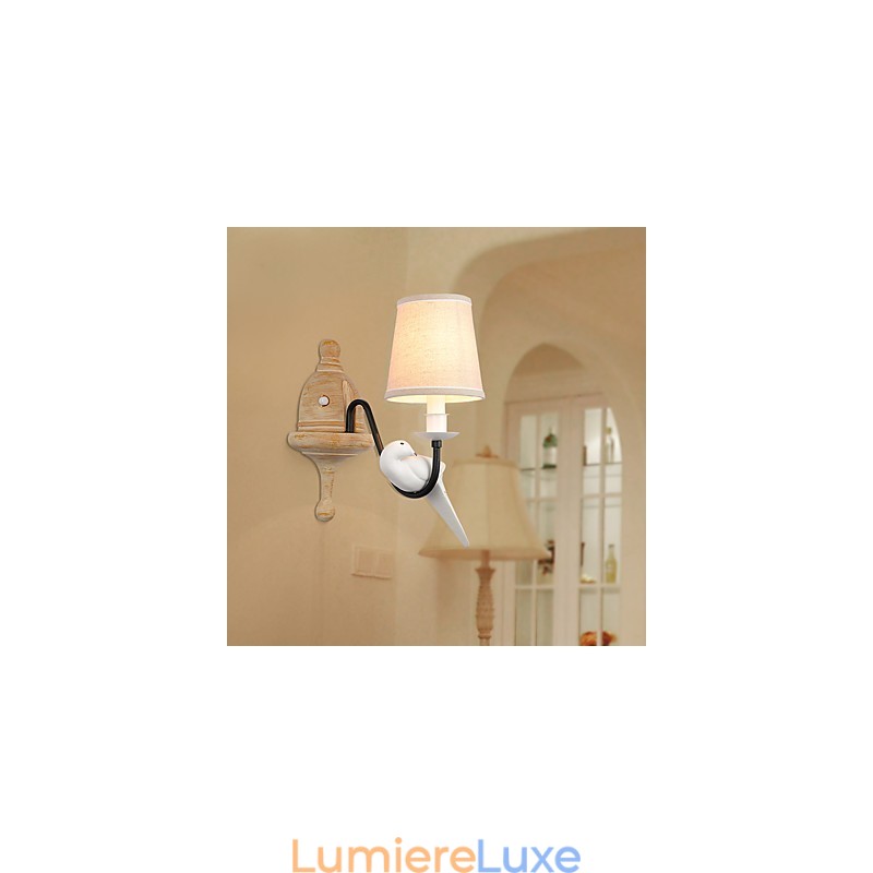 Applique murale rustique simple et vintage avec lumière ambiante