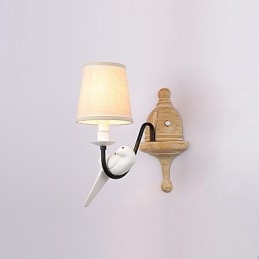 Applique murale rustique simple et vintage avec lumière ambiante