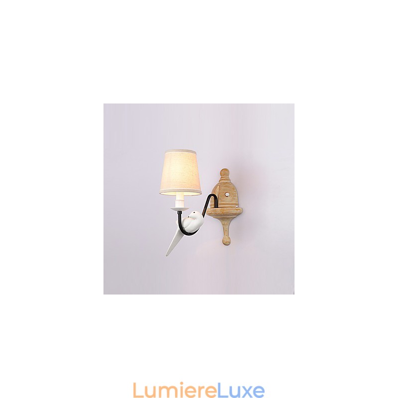 Applique murale rustique simple et vintage avec lumière ambiante