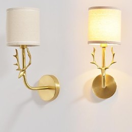 Applique murale en laiton classique, style mini, style vintage, luminaire d'ambiance
