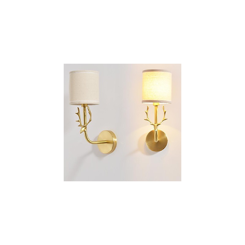 Applique murale en laiton classique, style mini, style vintage, luminaire d'ambiance