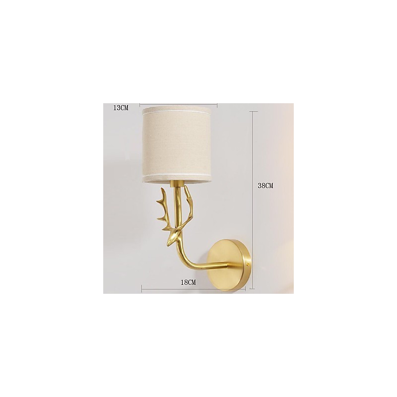 Applique murale en laiton classique, style mini, style vintage, luminaire d'ambiance