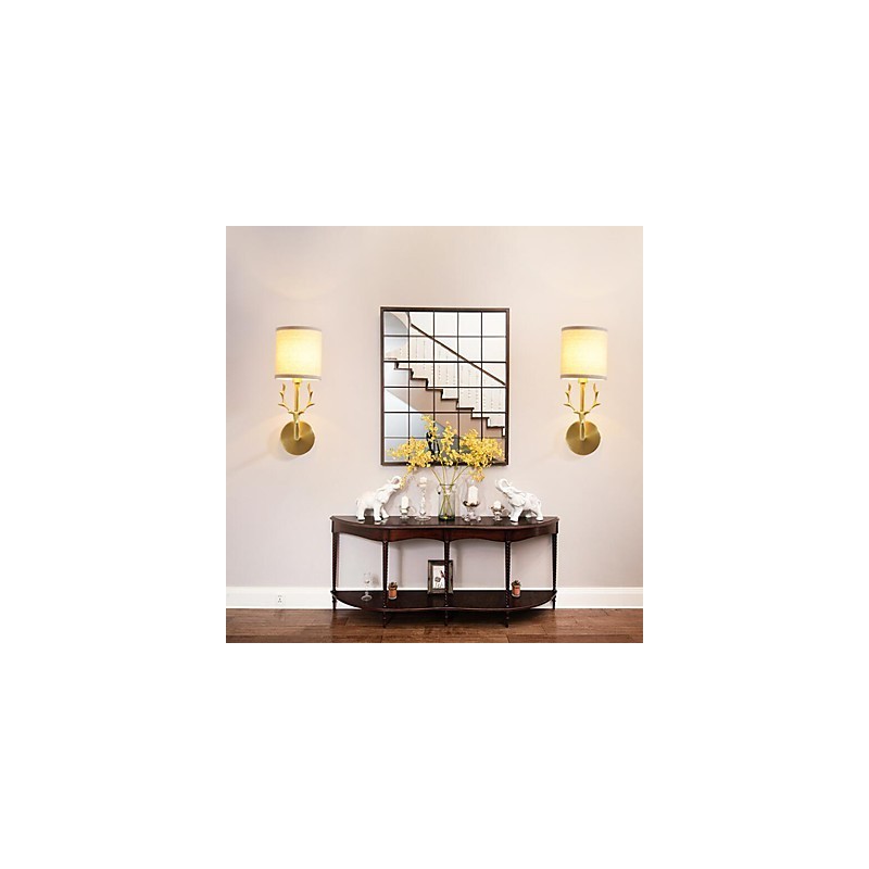 Applique murale en laiton classique, style mini, style vintage, luminaire d'ambiance