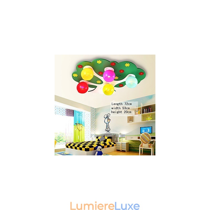 Plafonnier en bois et bambou contemporain moderne