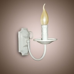 Applique murale simple et moderne à bougie, lampe à tête unique, lampe de chevet pour couloir